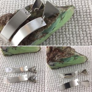 Vintage Mexican Sterling Silver Modernist Earrings